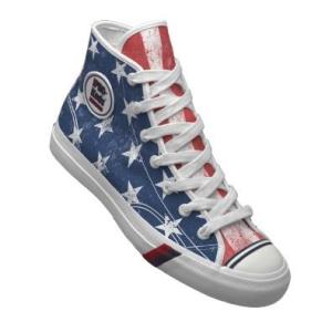 Customized Americana High Top Keds