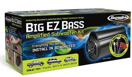 Bazooka Big EZ Bass Amplified Subwoofer Kit