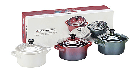 LE CREUSET HOLIDAY MINI COCOTTE GIFT SET