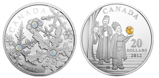 Royal Canadian Mint Holiday Coins 2012