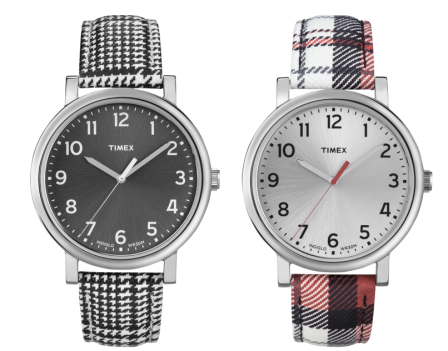 Timex Houndstooth and Plaid Watches
