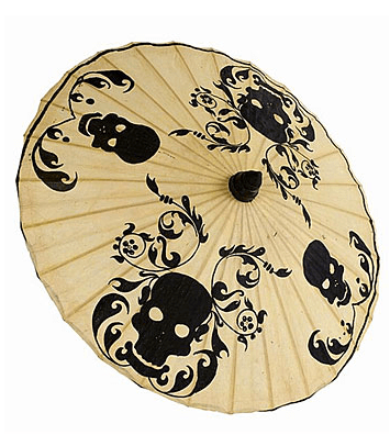 Damask Skull Parasol Umbrella