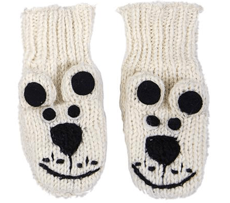 Kids Ark Polar Bear Mitts