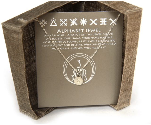 3 Winds Alphabet Jewel