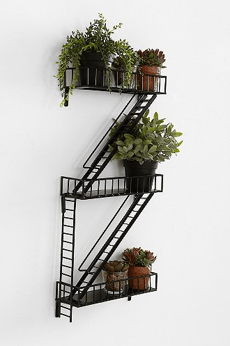 Fire Escape wall Shelf