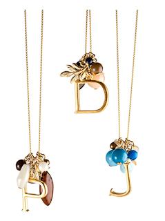 David Aubrey Alphabet Cluster Necklace