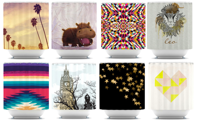 KessInHouse Shower Curtains