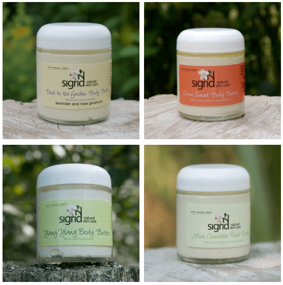 Sigrid Natural Skin Care Body Butters