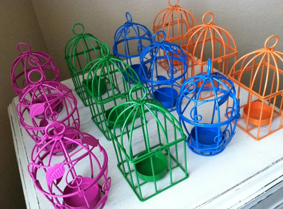 Birdcage Tealight Candle Holders