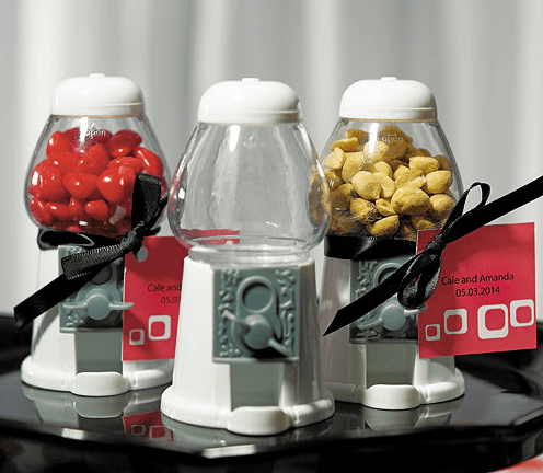 Empty Classic White Gumball Machine