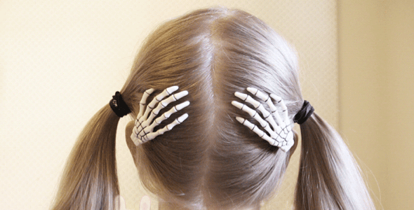 Storenvy Skeleton Hair Clips