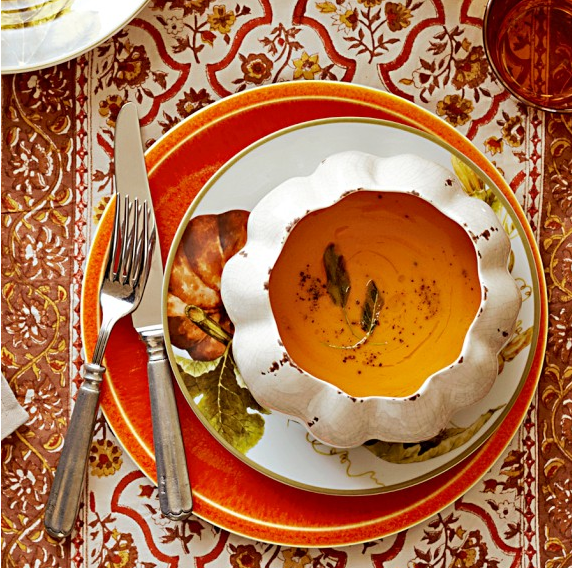 White Crackle Pumpkin Bowls