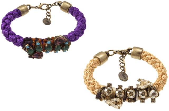 Elle Hardware Braided Bracelets