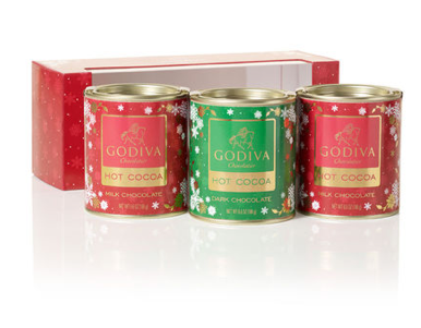 Godiva Mini Hot Chocolate Trio
