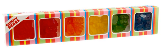 6 Flavour Gummy Bear Box