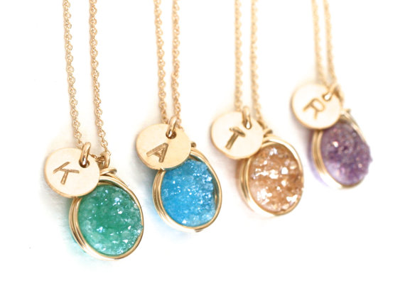 Druzy Pendants