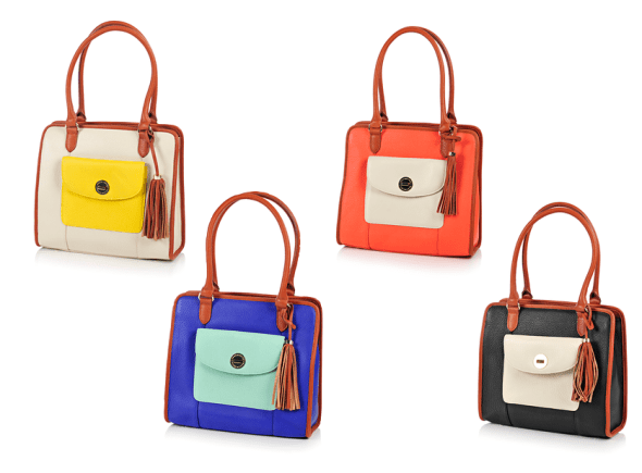 Isaac Mizrahi Bridgehampton Colourblock Satchel
