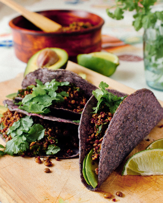Lentil, Kale & Quinoa Tacos