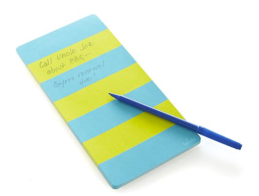 Rugby Stripe Turquoise Notepad