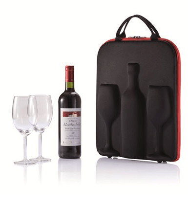 Wine Carrier With Glasses