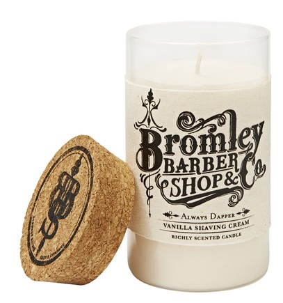 Bromley Barber Shop Vanilla Scented Shaving Cream Candle