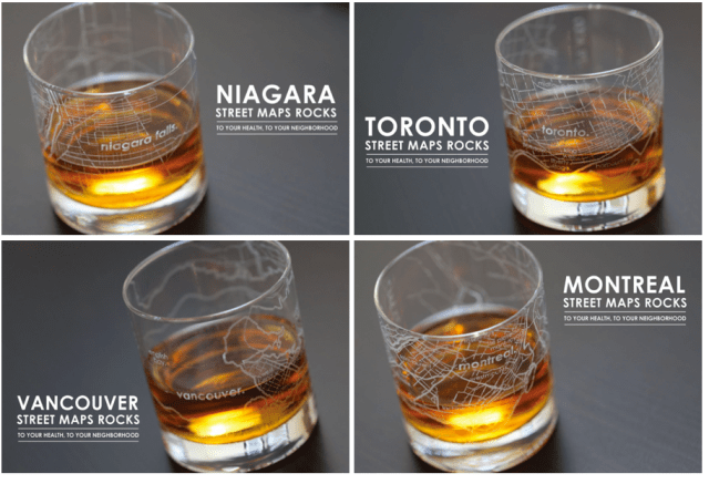 theUncommon Green Street Map Tumblers