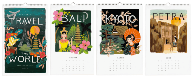 Rifle Paper Co Travel the World Calendar