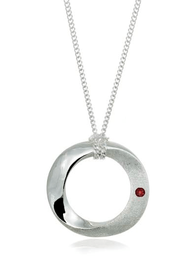 Pamela Lauz Infinity Pendant Single Gem