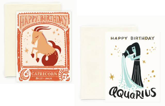 Happy Birthday Zodiac Cards