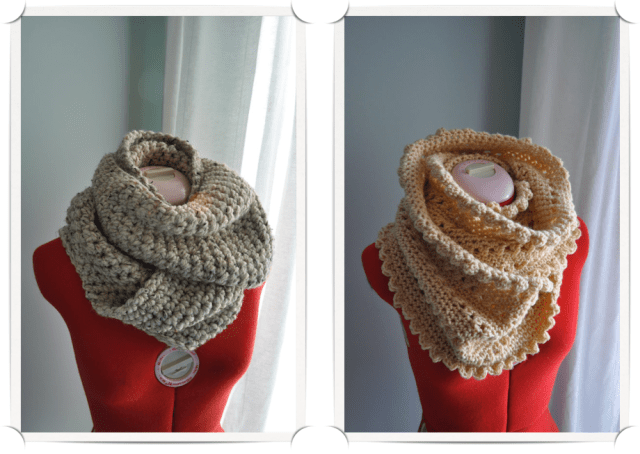 Hand Knit Wrap Scarves