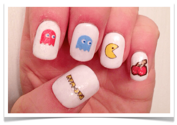 Pac-Man Nail Decals