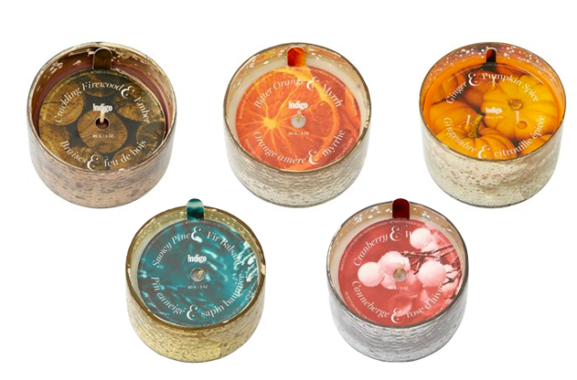 Indigo Mini Mercury Candles