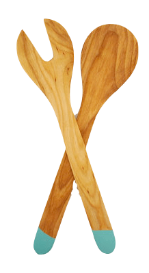 Modern Wood Salad Servers