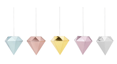 Vinter 2015 Diamond Shaped Ornaments