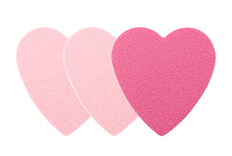Heart-to-Heart Makeup Sponges