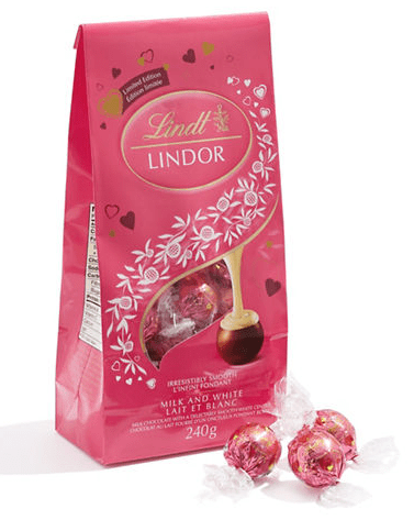Lindt Valentine's Milk and White Chocolates