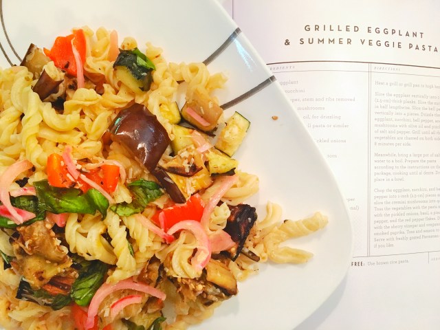 For Love and Lemons Grilled Eggplant and Summer Veggie Pasta