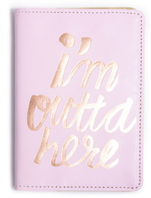 I'm Outta Here Passport Case ban.do