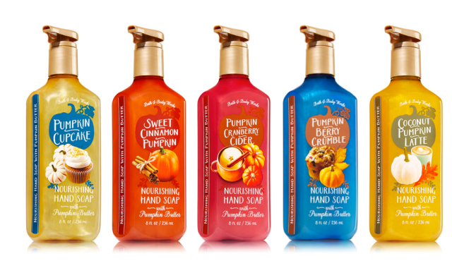 Bath and Body Works Pumpkin Scents