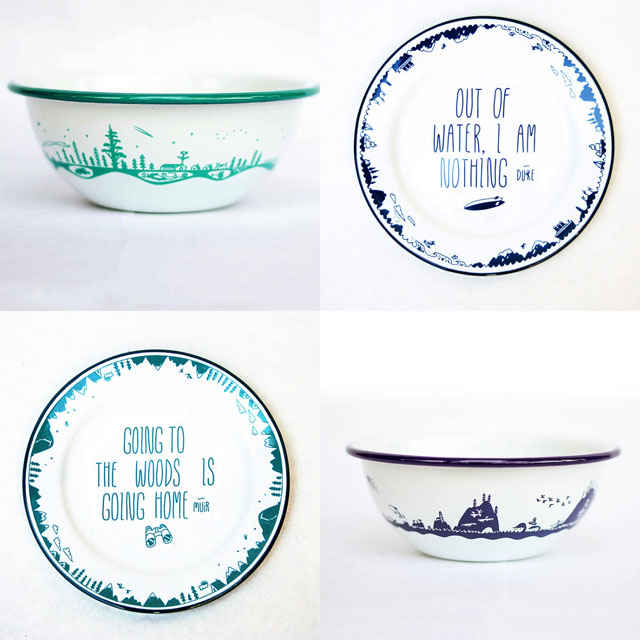 forest-and-waves-enamel-plates-and-bowls
