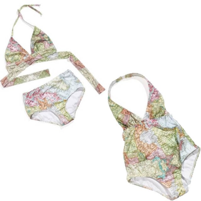 Get Lost Tuck Shop Swimsuits