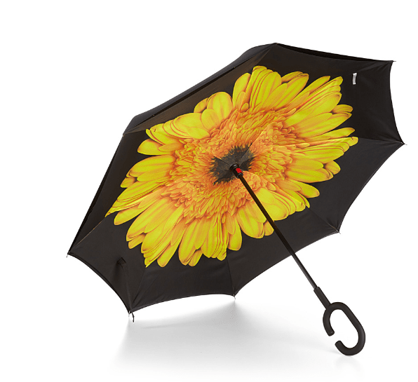 Simons Yellow Gerbera Reverse Umbrella